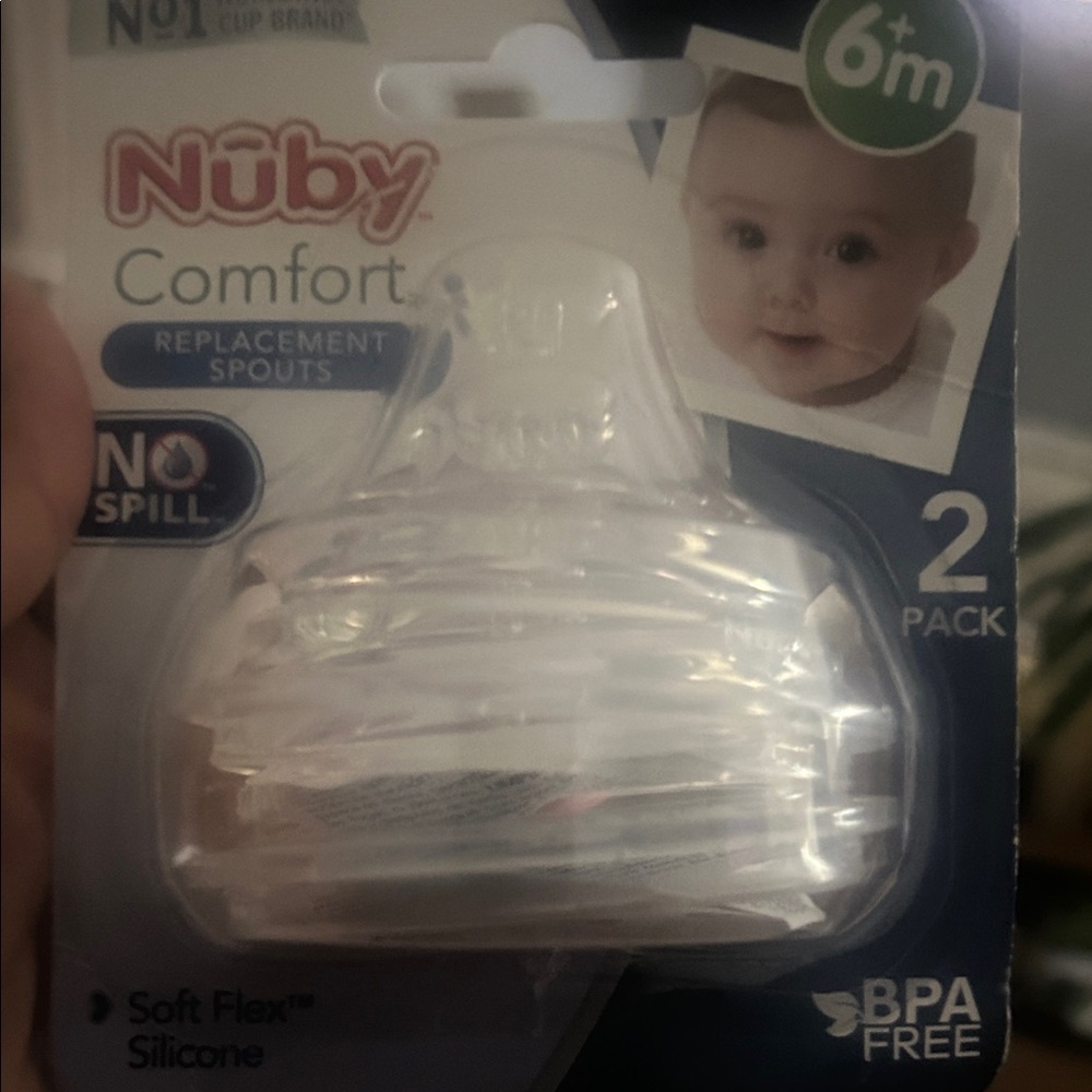 Nuby 2-Pack Replacement Silicone Spouts for Select Cup